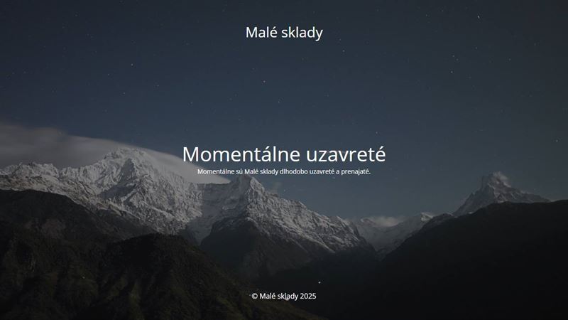Malé sklady