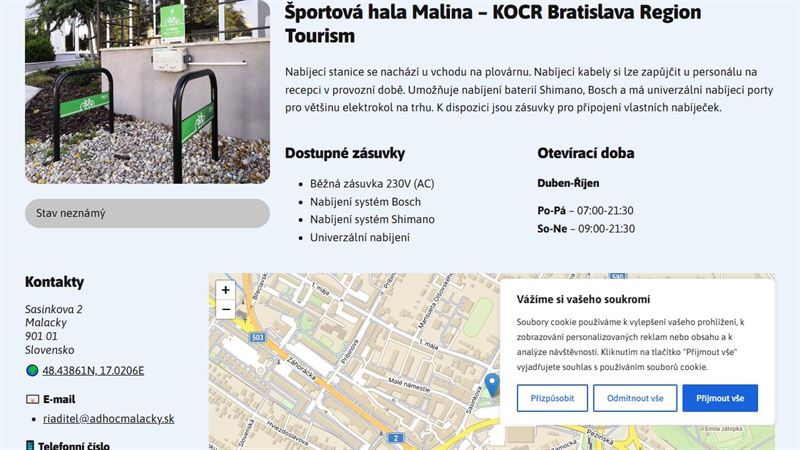 Športová hala Malina - KOCR Bratislava Region Tourism