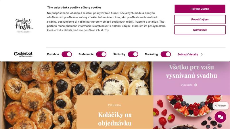Sladkosti pre hostí