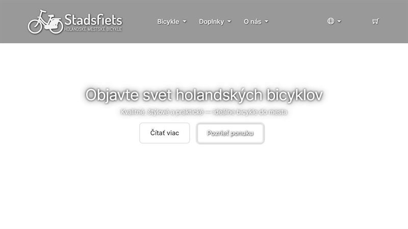 Holandské bicykle Stadsfiets