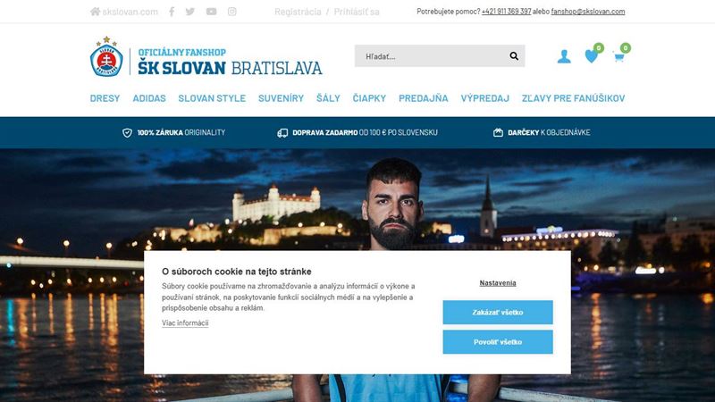 Oficiálny fanshop ŠK Slovan Bratislava