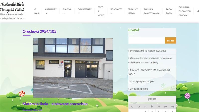 MŠ Dunajská Lužná - Orechová 2954/105