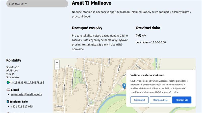 Areál TJ Malinovo