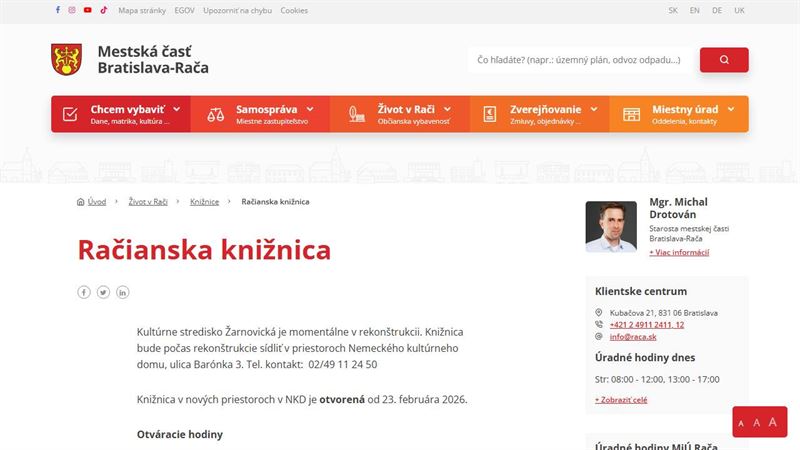 Miestna knižnica Rača