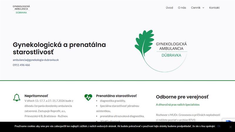 Gynekológia Dúbravka