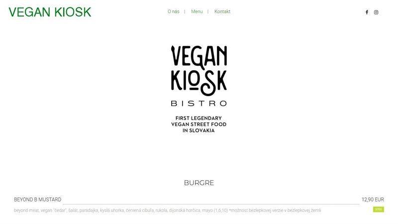 Vegan kiosk