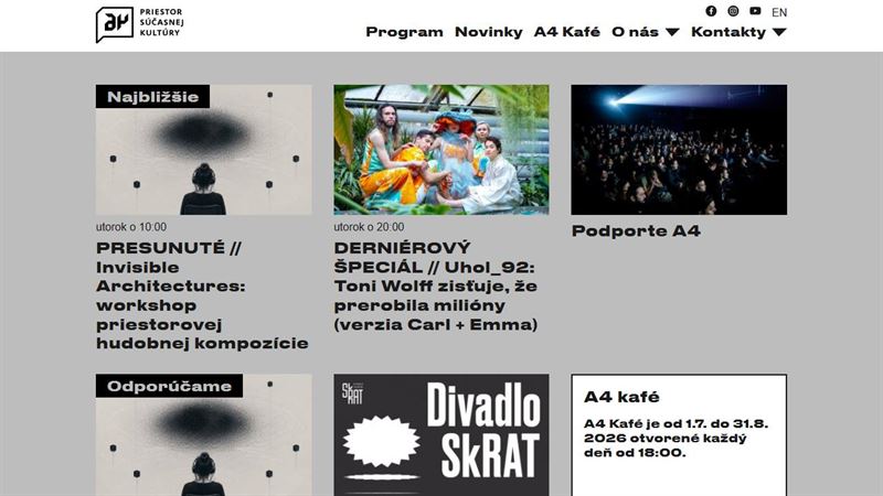 A4 – Priestor súčasnej kultúry