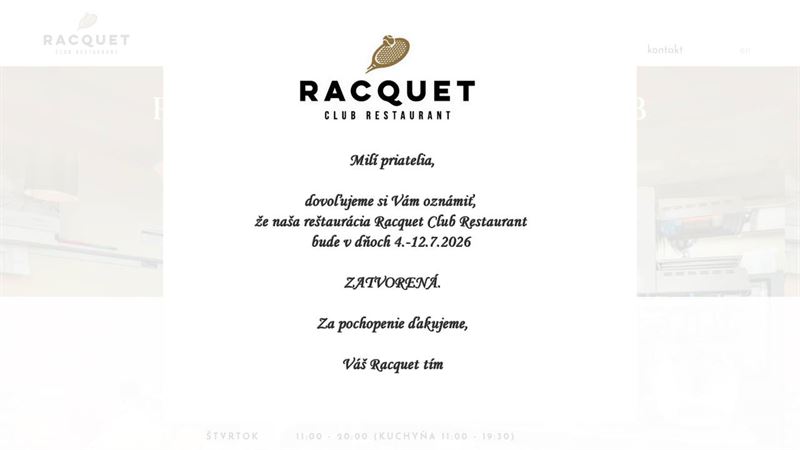 Racquet Club Restaurant