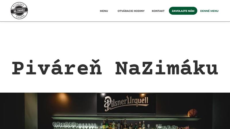 Plzenská Piváreň Na Zimáku
