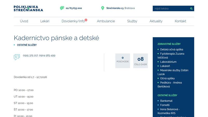 Kaderníctvo pánske & detské