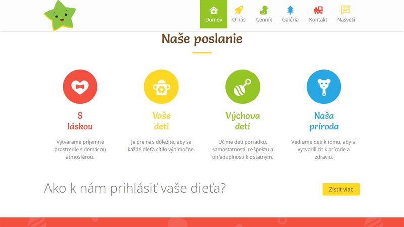 Detské opatrovateľské centrum Hviezdička