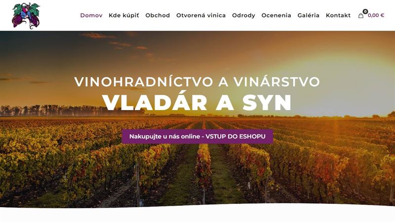 Vinohradníctvo a vinárstvo Vladár a syn