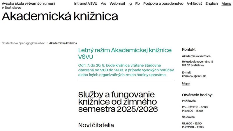 ba_node_4369833759 Akademická knižnica VŠVU