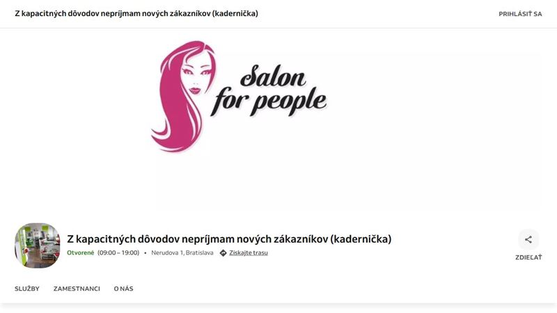 Salon for people