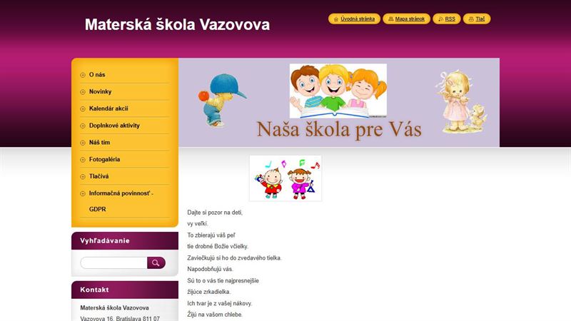 Materská škola Vazovova 16