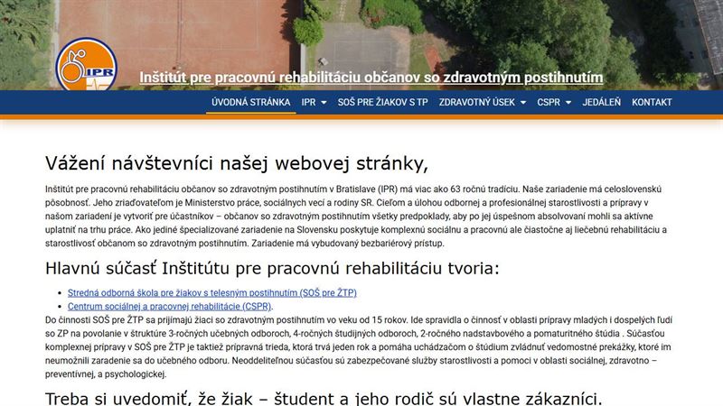 Inštitút pre pracovnú rehabilitáciu občanov so zdravotným postihnutím