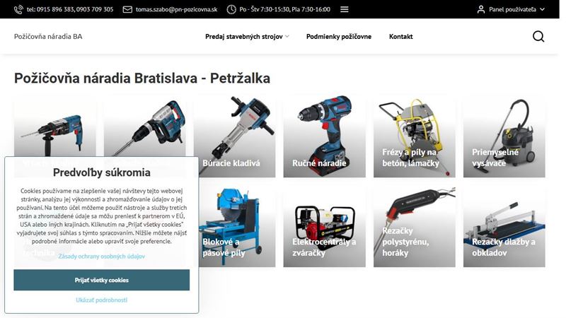 PRAKTICKÉ NÁRADIE - POŽIČOVŇA