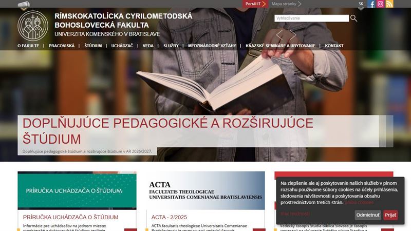 ba_relation_6726076 Rímskokatolícka cyrilometodská bohoslovecká fakulta UK