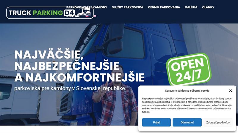 Truck parking D4 - sever