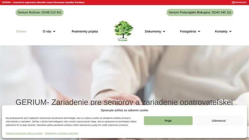 Gerium - zariadenie pre seniorov a zariadenie opatrovateľskej služby