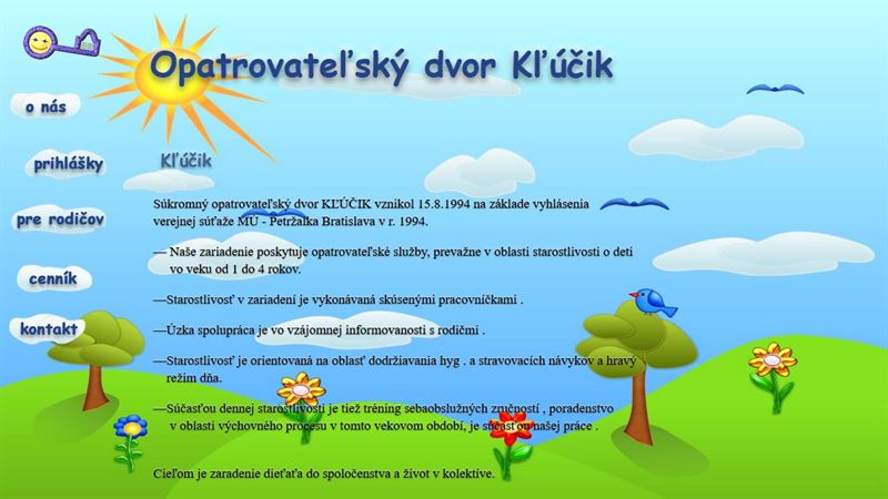 Opatrovateľský dvor Kľúčik