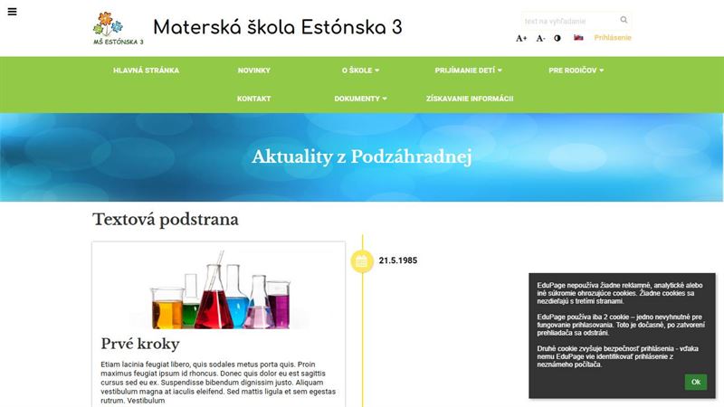 Materská škola Podzáhradná 1
