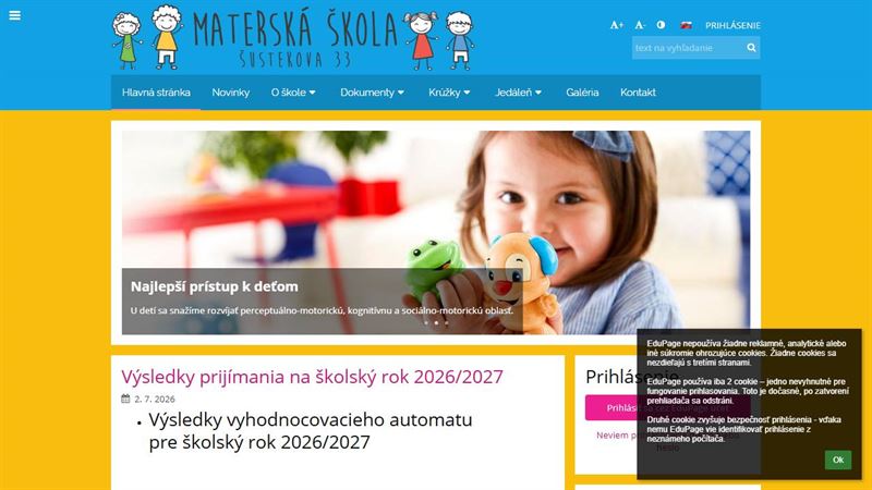 Materská škola Šustekova 33