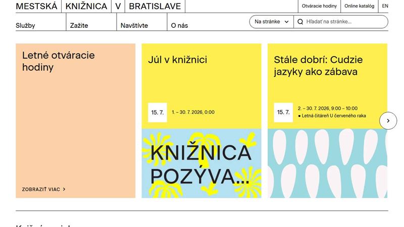 Mestská knižnica v Bratislave - Oddelenie hudobnej a umenovednej literatúry