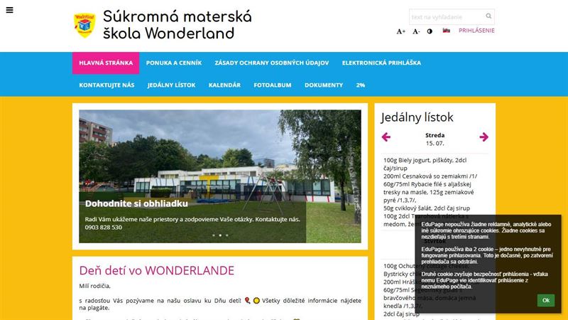 Materská škola Wonderland
