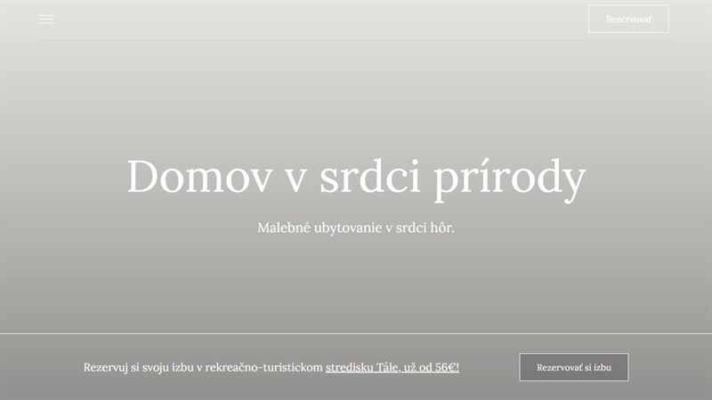 CHATA TALE - Dom Horskej služby