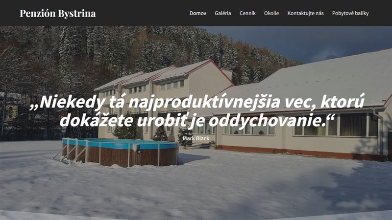 Penzión Bystrina