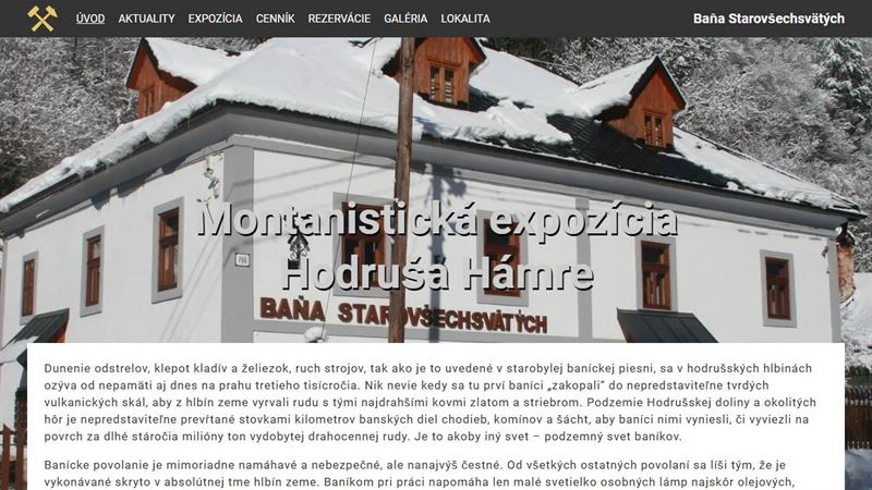 Baňa Starovšechsvätých - Banská a geologická expozícia