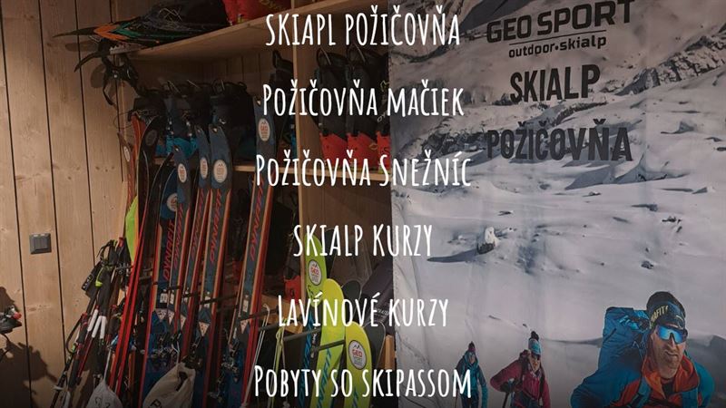 Požičovňa skialpových lyží