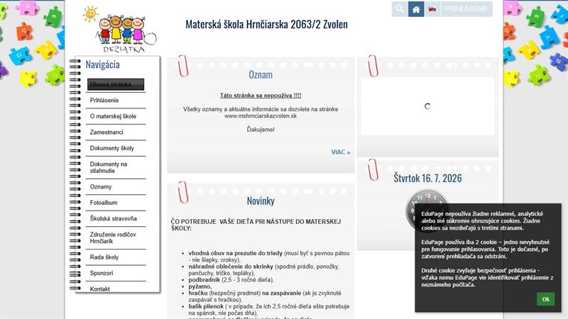 Materská škola Hrnčiarska
