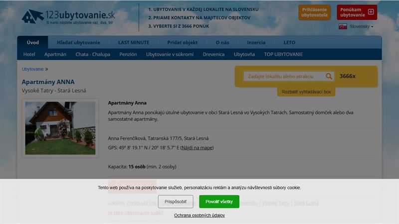 Apartmány Anna