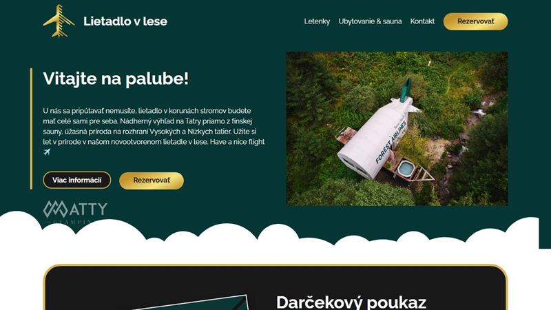 Lietadlo v lese