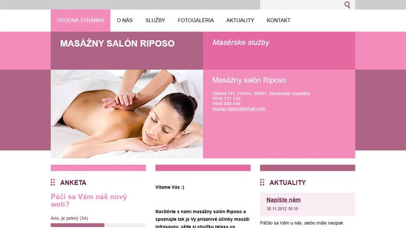 Masážny salón Riposo