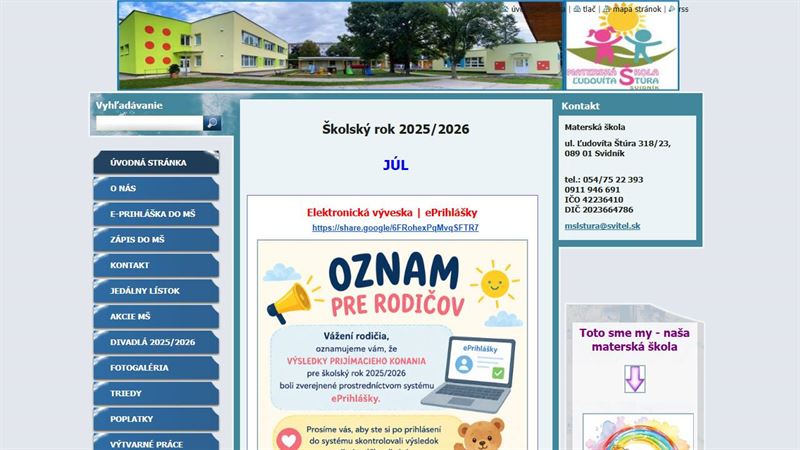 Materská škola Ľudovíta Štúra