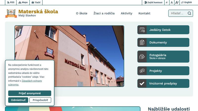 po_row_00702 Materská škola Malý Slavkov