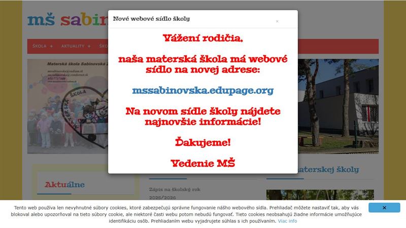 po_row_00704 Materská škola Sabinka