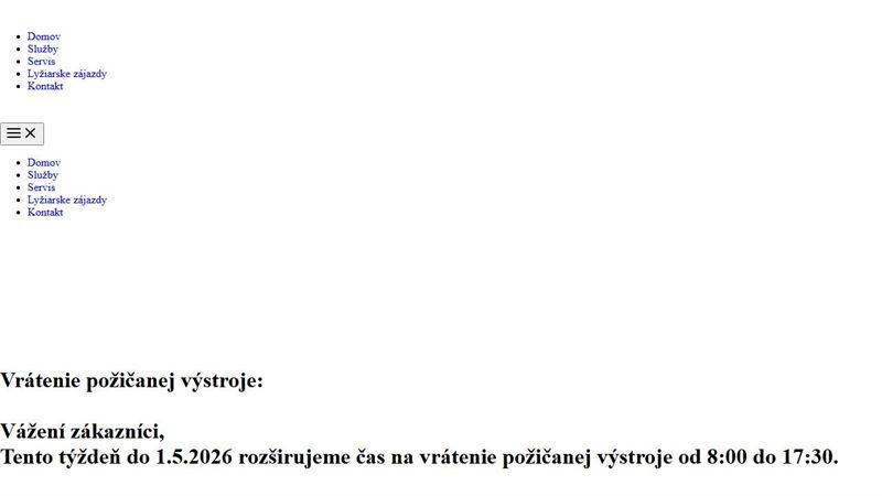 Muranski - Servis a požičovňa lyží