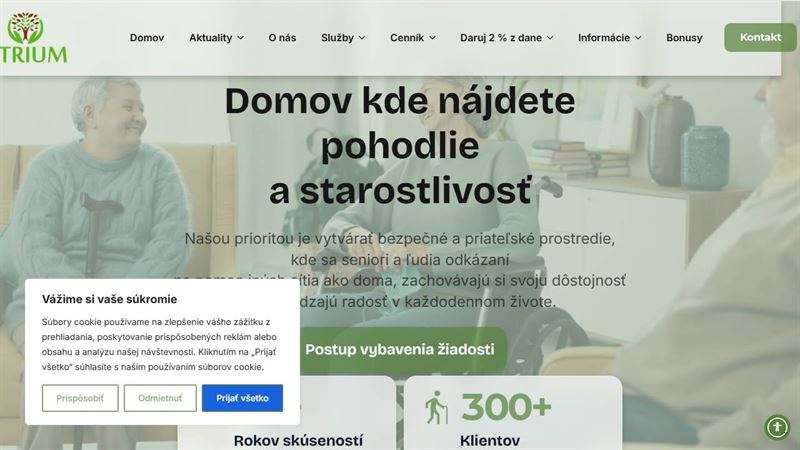 Atrium - Zariadenie pre seniorov a Denný stacionár