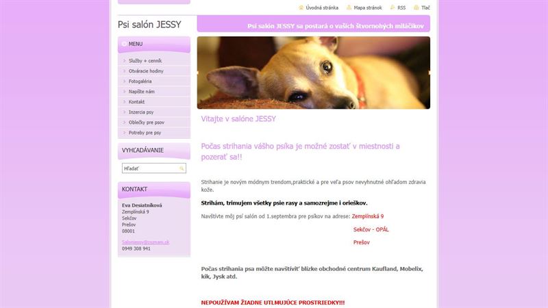 Psí salón Jessy