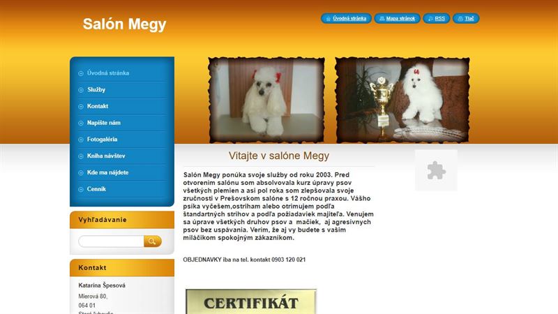 Salón pre psov Megy