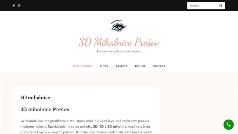Mihalnicové štúdio 3D Mihalnice Prešov