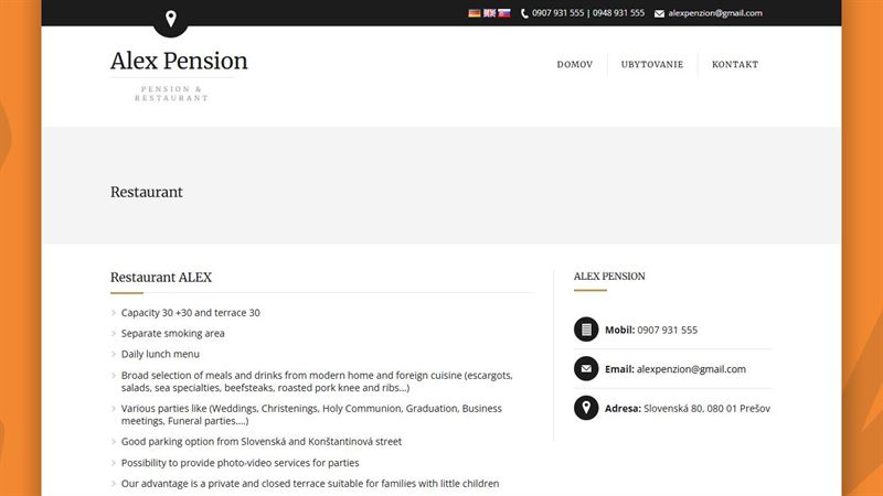 Alex Pension | Pension & Restaurant