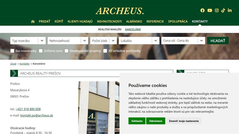 ARCHEUS reality Prešov
