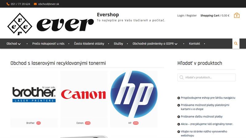 Ever - predaj a servis výpočtovej techniky