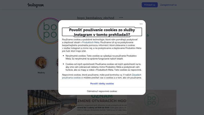 Bezobalový obchod Prešov