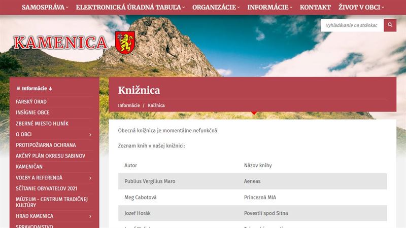 po_row_01775 Obecná knižnica Kamenica